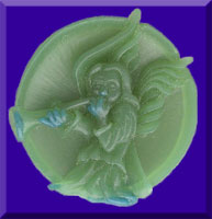 Picture of Angel Playing Violin Wax Carving
