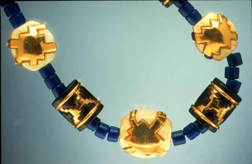 picture of lapis and 24K necklace